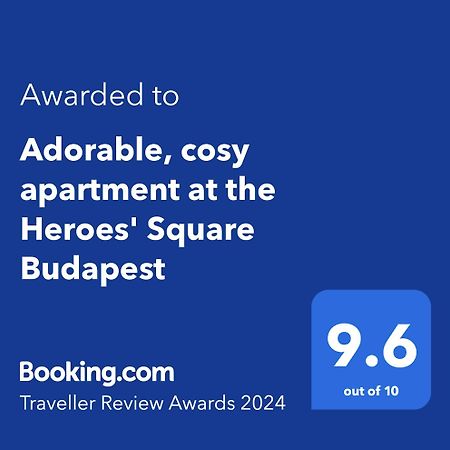 Adorable, Cosy Apartment At The Heroes' Square Budapest Ngoại thất bức ảnh